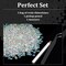5000 Pieces 3mm Resin Rhinestones Bulk, Transparent AB Flatback Round Jelly Rhinestones Bedazzling Non Hotfix Crystal Gems Large Quantity Wholesale for DIY Crafts Clothes Tumblers Face Makeup Manicure